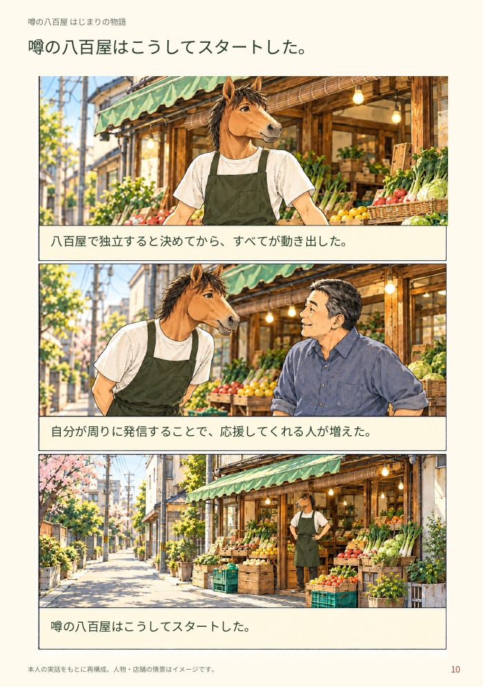 10 — 噂の八百屋はこうしてスタートした。